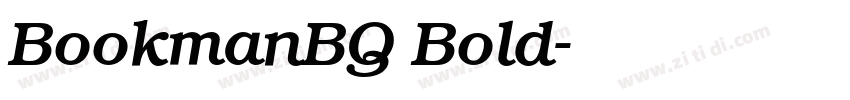 BookmanBQ Bold字体转换
